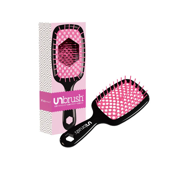 UNbrush Detangler Hair Brush for Wet or Dry Hair in Cherry Blossom - Picture 1 of 1
